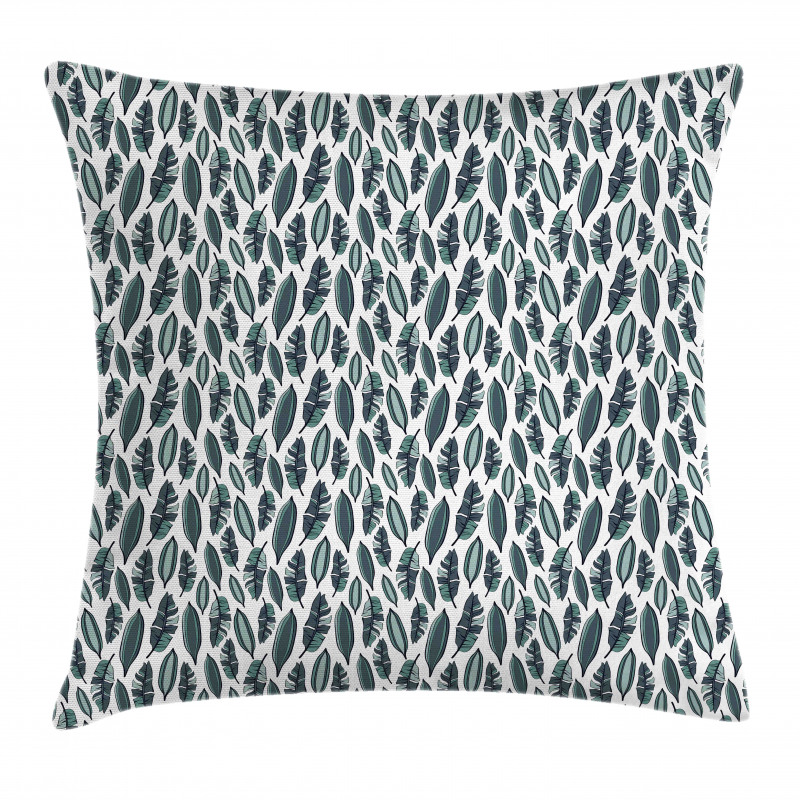 Palm Leaves Herbs Ornament Pillow Cover