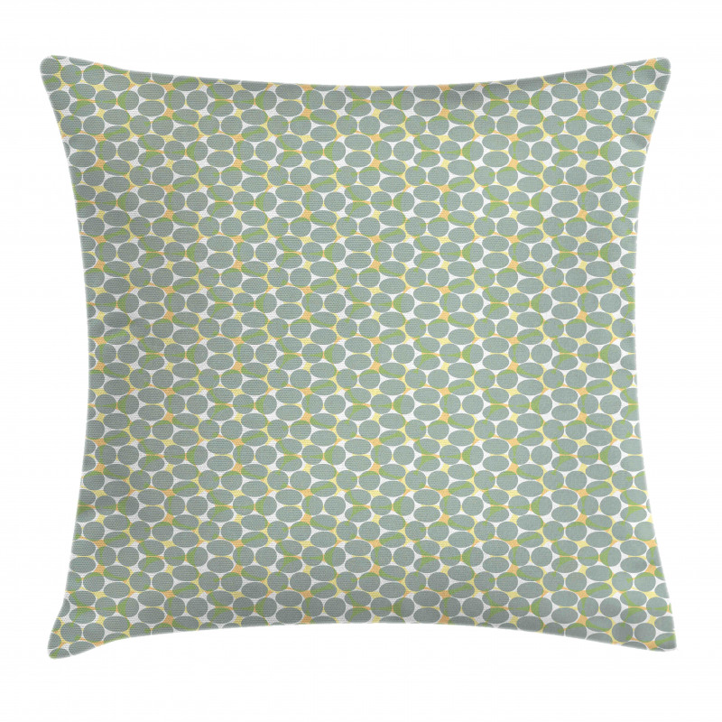 Pastel Overlapping Ovals Pillow Cover