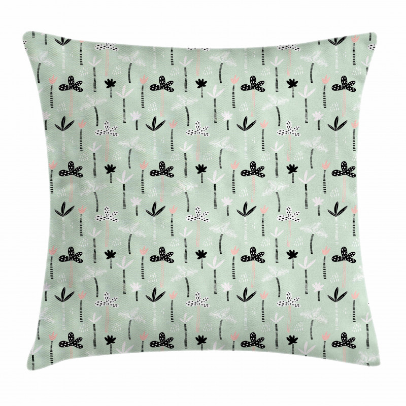 Exotic Hawaiian Palm Trees Pillow Cover