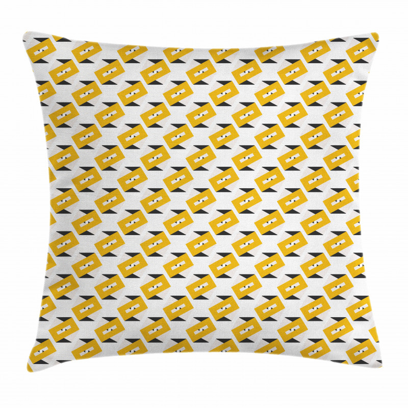 Trippy Geometrical Bars Pillow Cover