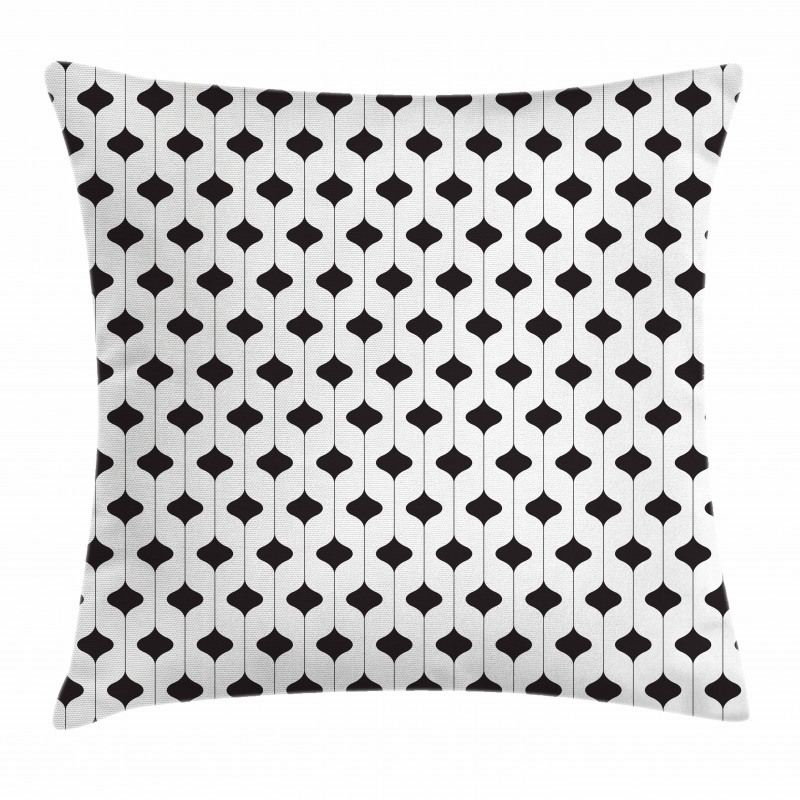 Curve Shape Vertical Lines Pillow Cover