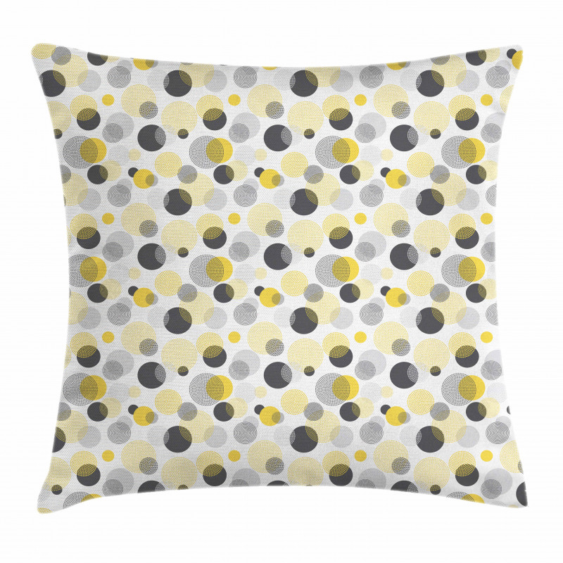 Contemporary Dotted Ovals Pillow Cover