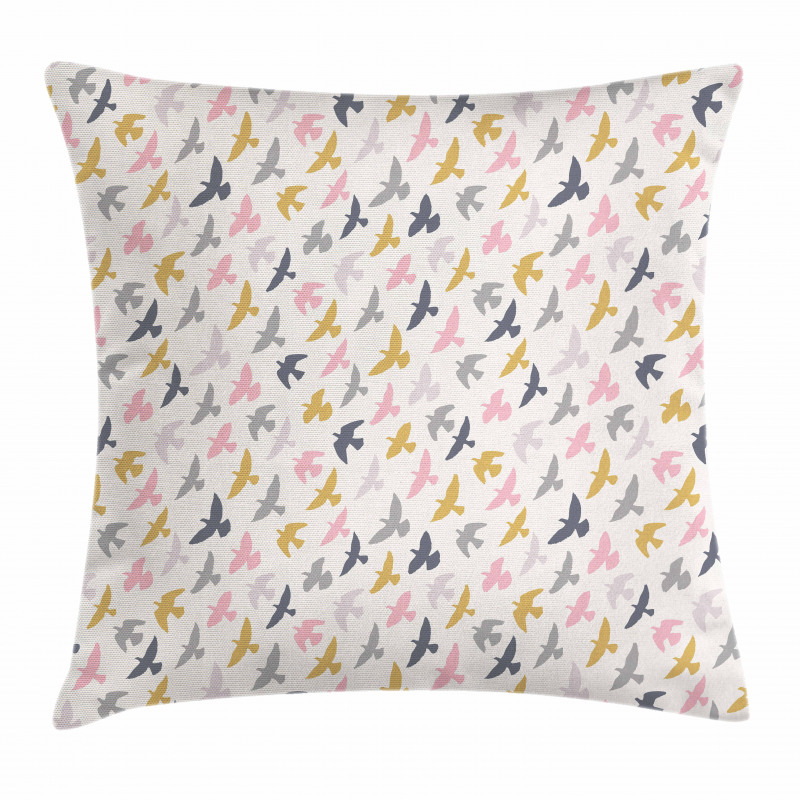Flying Birds Patterns Pillow Cover