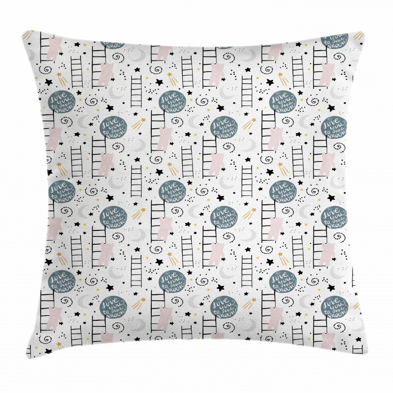 Love Theme Bear Stars Pillow Cover