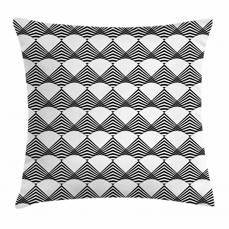 Urban Geometric Triangle Pillow Cover