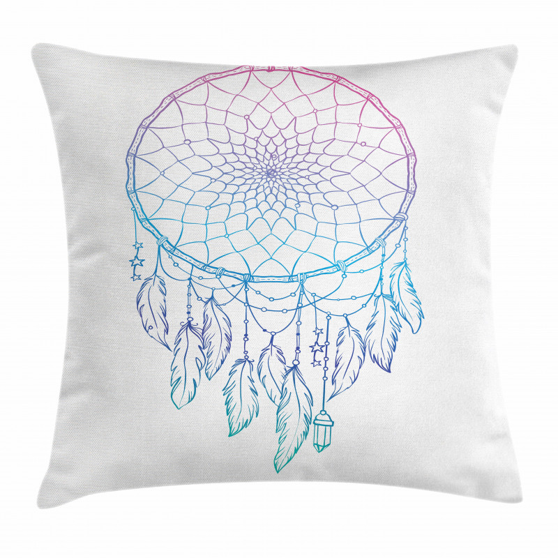 Dreamcatcher Star Feathers Pillow Cover