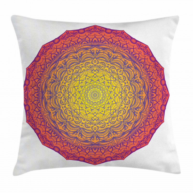 Vivid Abstract Medallion Pillow Cover