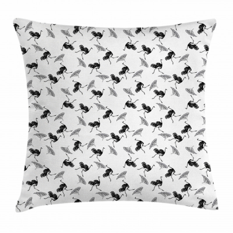 Hand-drawn Desert Animal Pillow Cover