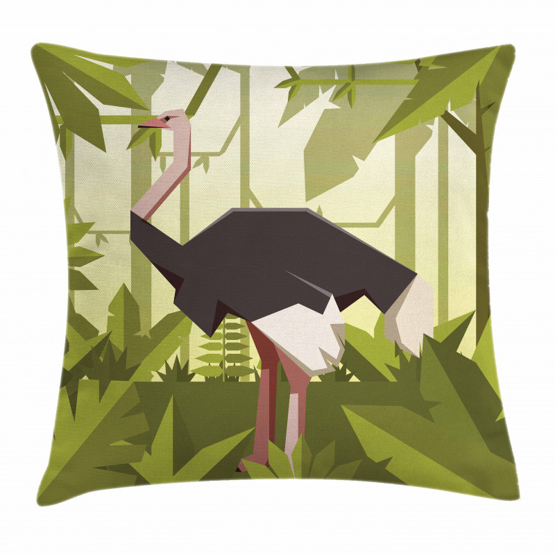 Jungle Animal Fractal Style Pillow Cover