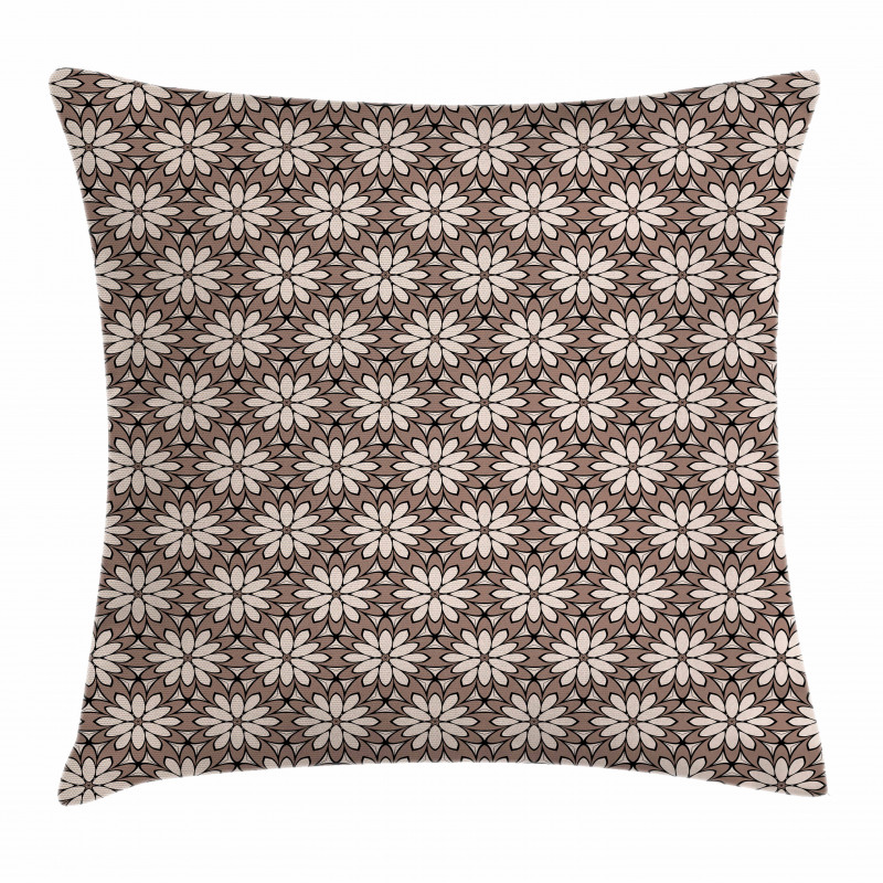 Bohemian Floral Ornaments Pillow Cover