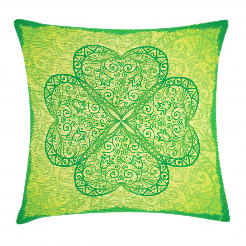 Traditional Heart Motif Pillow Cover