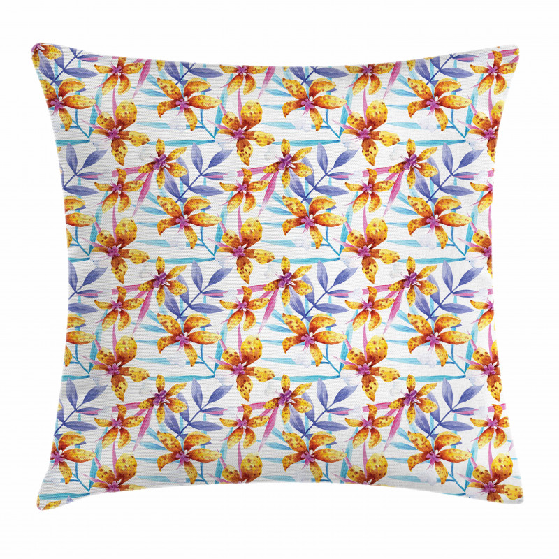 Watercolor Floral Artwork Pillow Cover