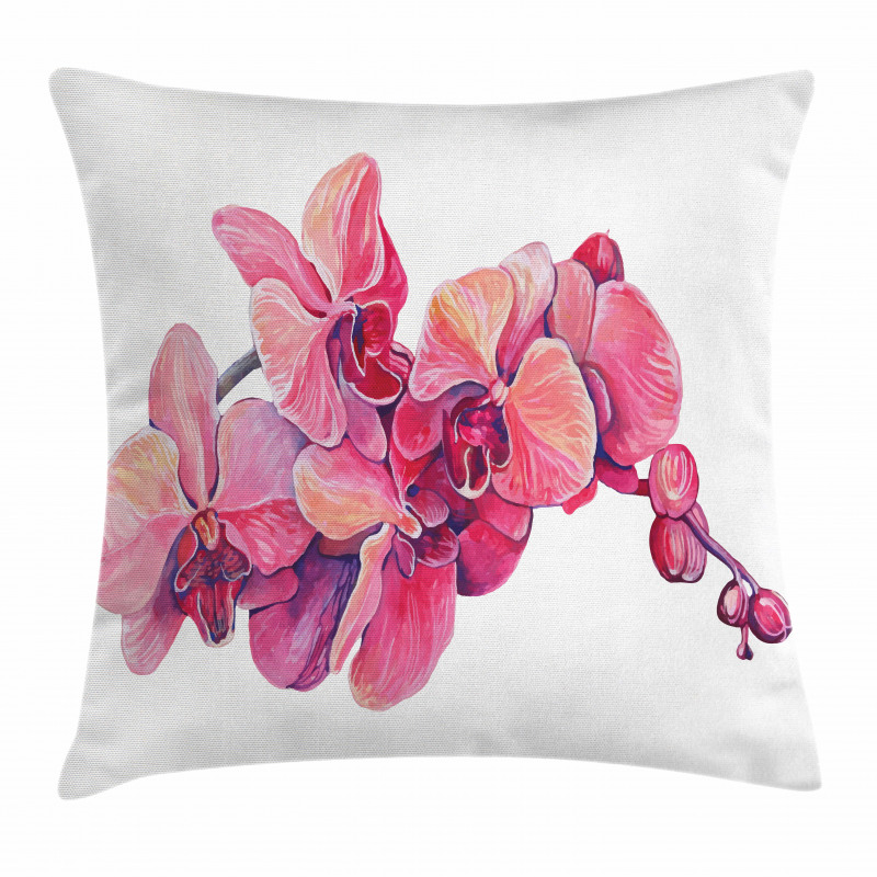 Pink Blossoms on a Branch Pillow Cover
