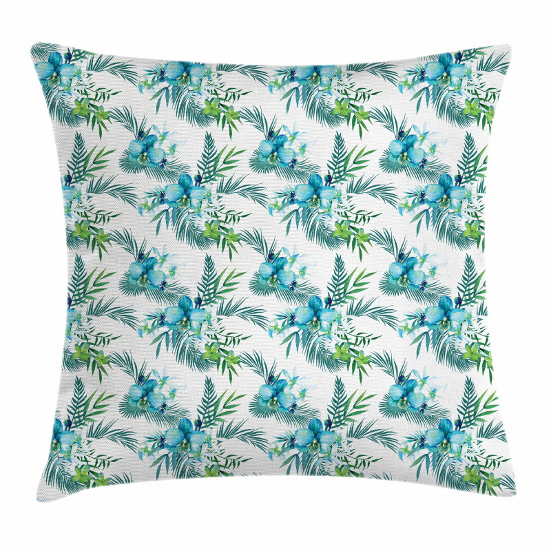 Floral Watercolor Nature Pillow Cover