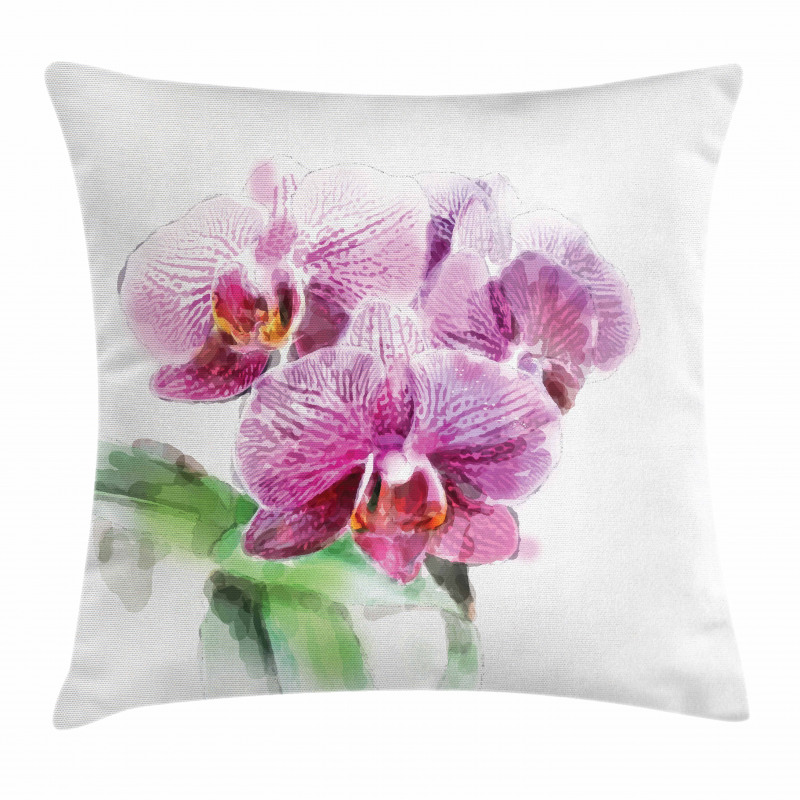 Floristry Art Watercolors Pillow Cover