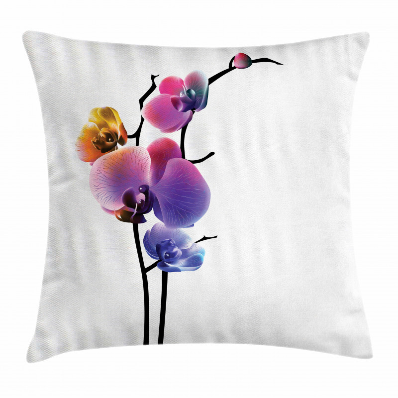 Vibrant Flowering Plant Pillow Cover