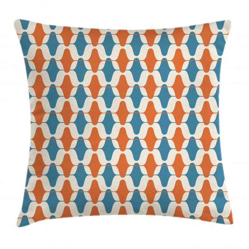 Fifties Style Motifs Vintage Pillow Cover
