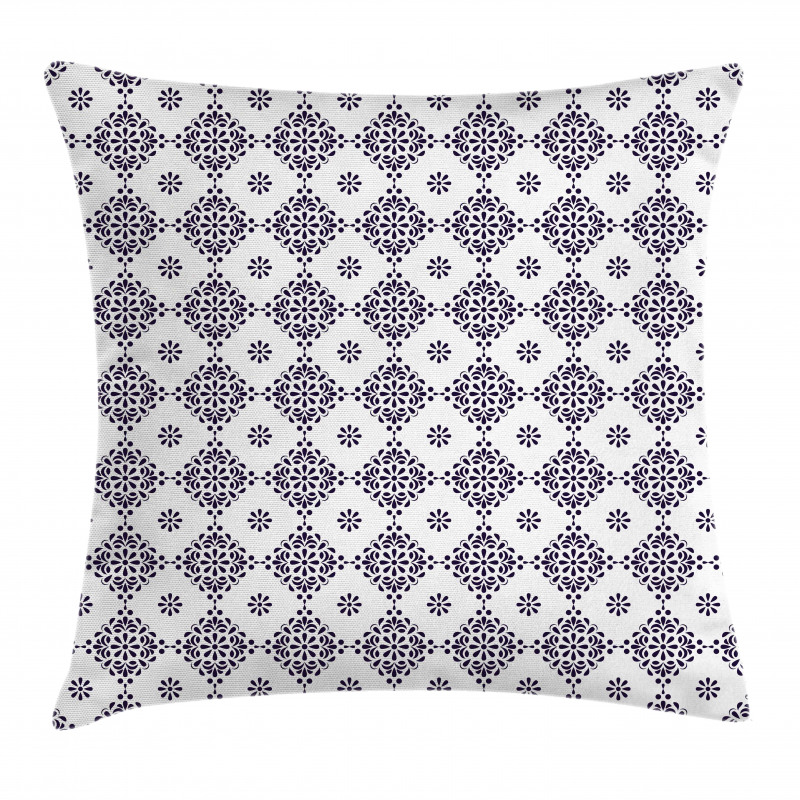 Ornamental Swirls Teardrop Pillow Cover