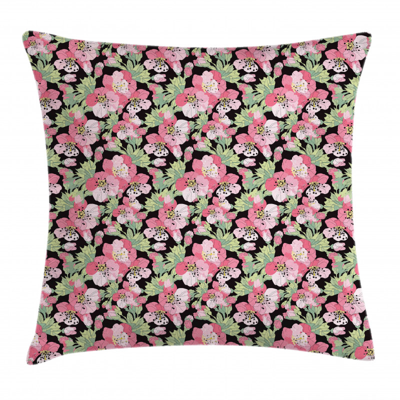 Japanese Blossoming Cherry Pillow Cover