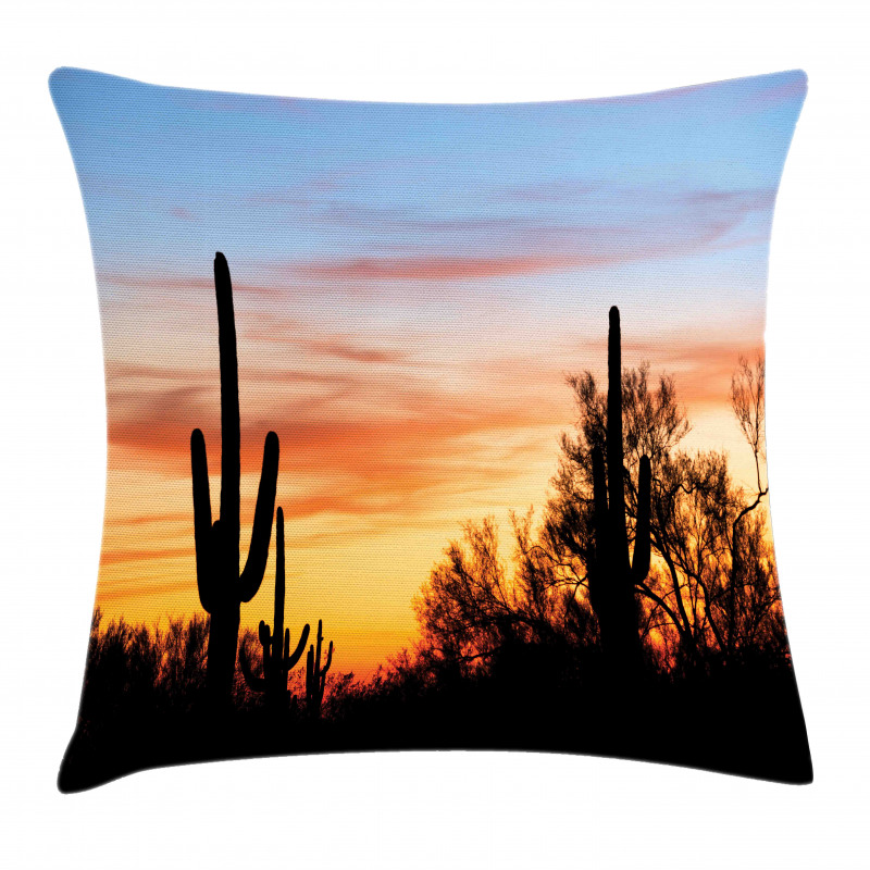 Desert Cactus Wild West Pillow Cover
