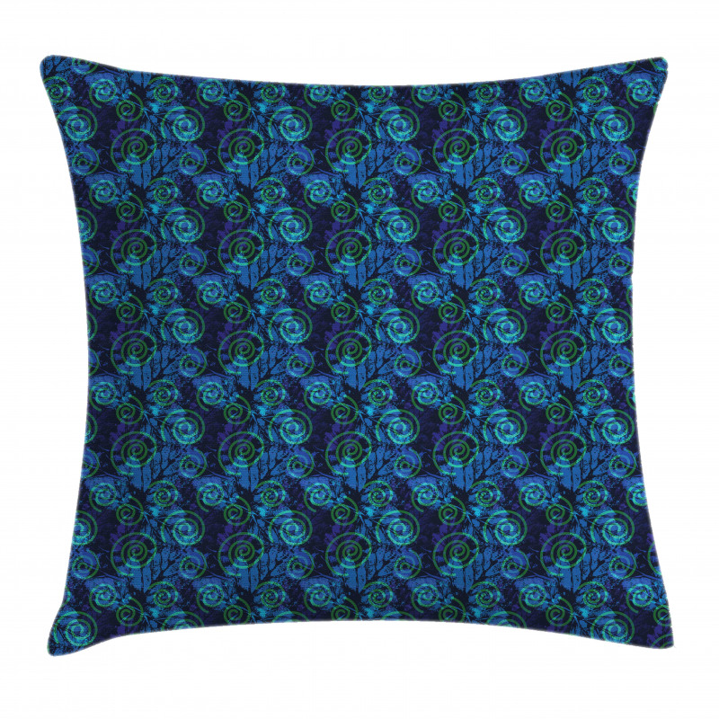 Imprints Pattern of Leafs Pillow Cover