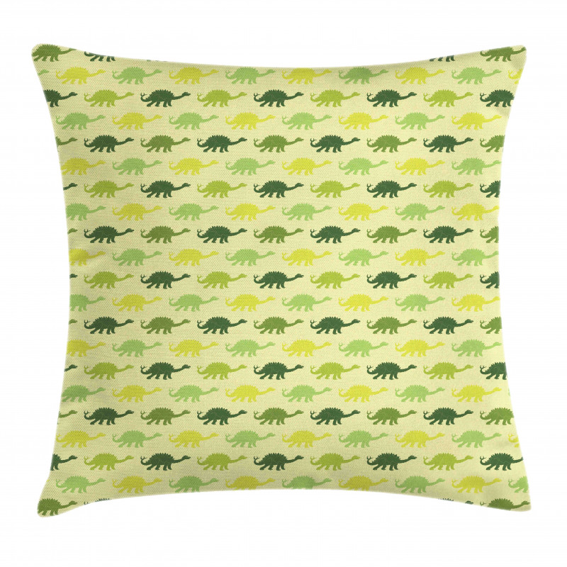 Pattern of Stegosaurus Pillow Cover
