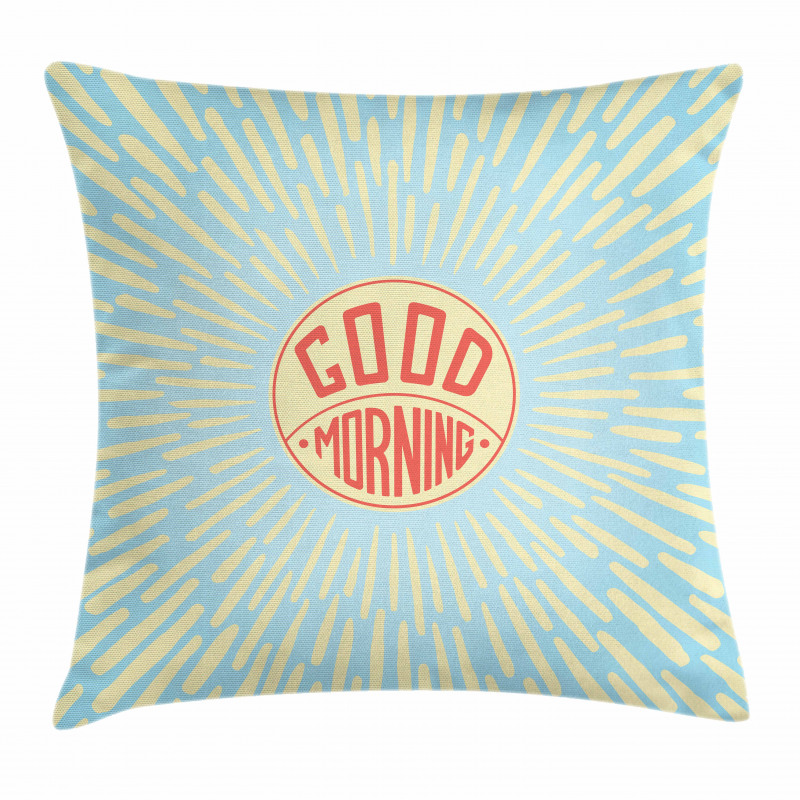 Greeting Text Pillow Cover