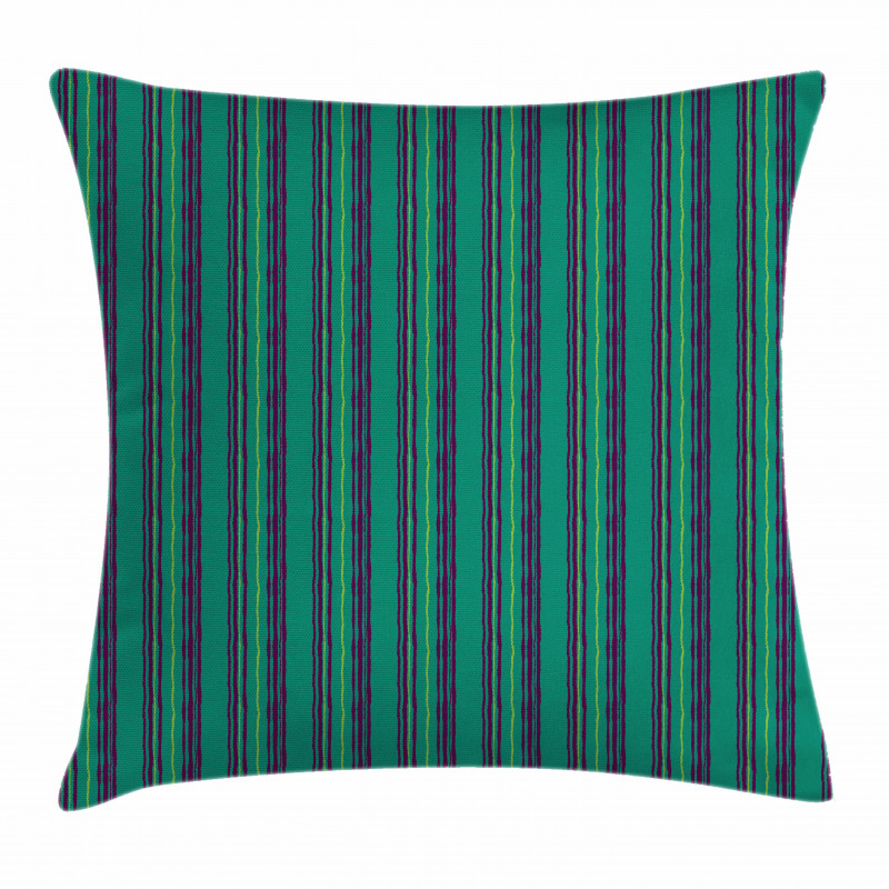 Forest Color Pastel Lines Pillow Cover