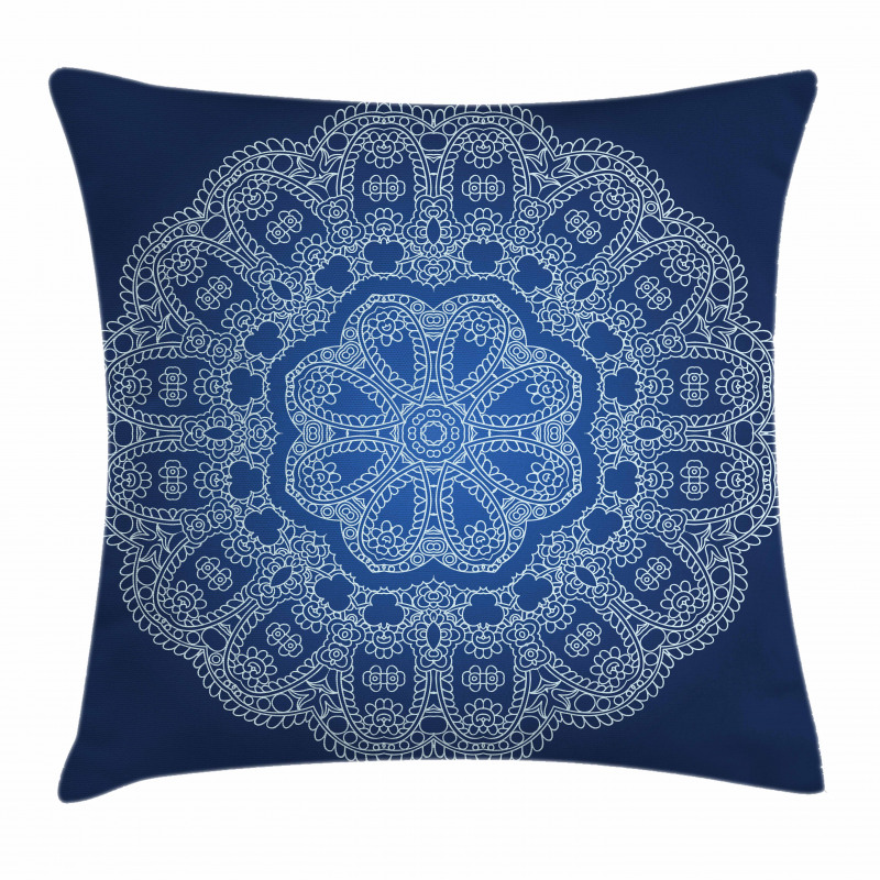 Ornate Flower Pillow Cover