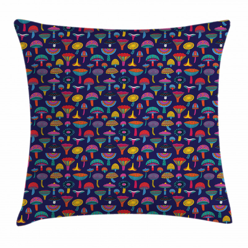 Sixties Inspired Retro Colors Pillow Cover
