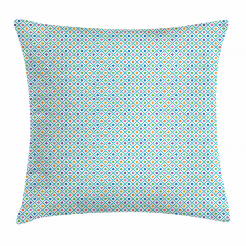 Checkered Diagonal Squares Pillow Cover