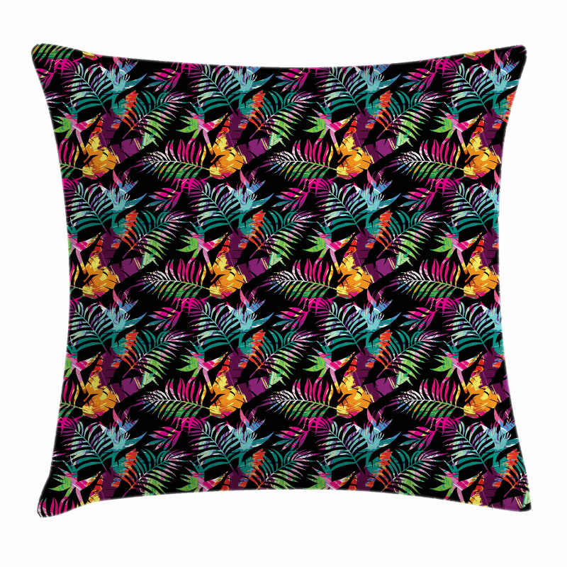 Blooming Flowers and Foliage Pillow Cover