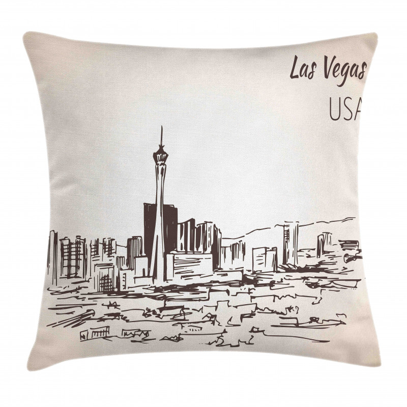 Nevada State Hand Drawn Pillow Cover
