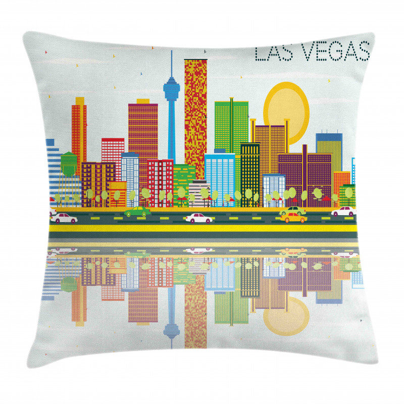 Skyline of Nevada City Pillow Cover