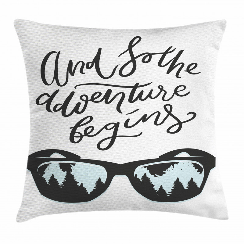 Woodland Reflection Pattern Pillow Cover