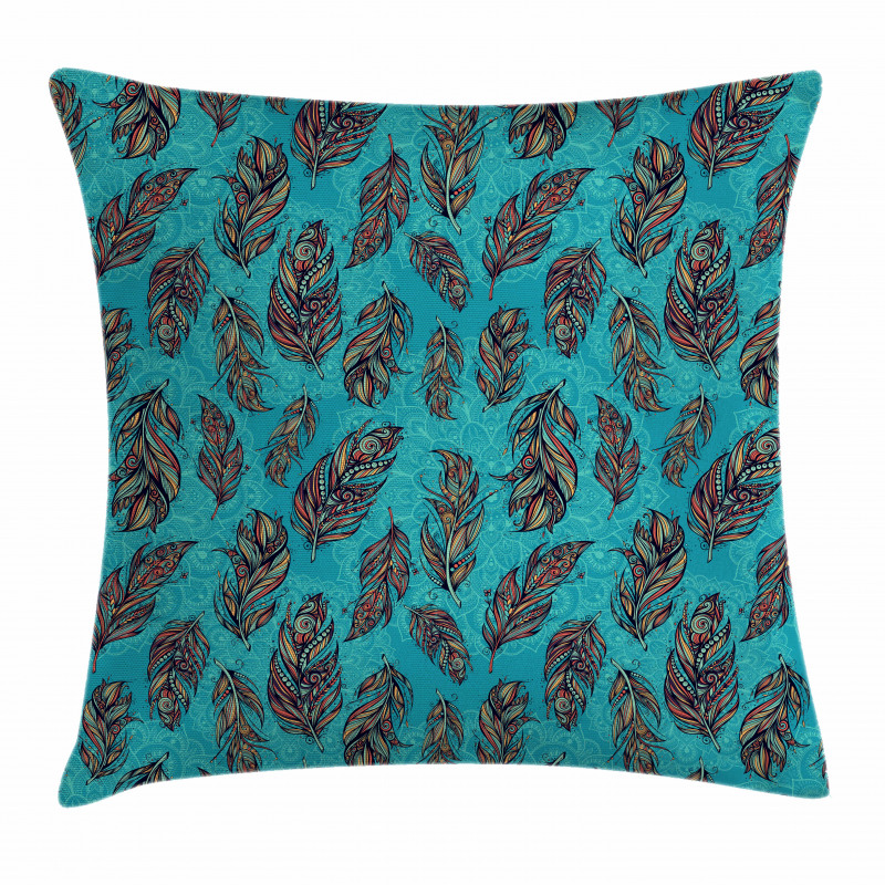 Damask Stencil Pillow Cover
