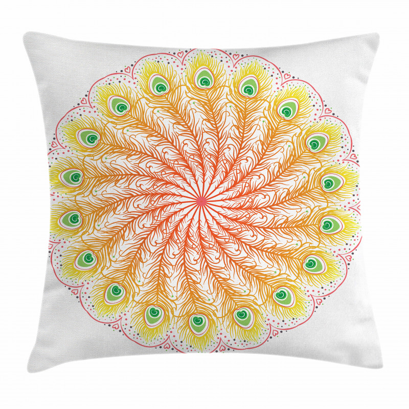 Blended Color Motif Pillow Cover