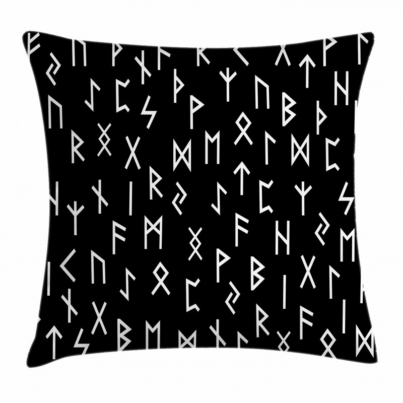 Elder Futhark Symbols Pillow Cover