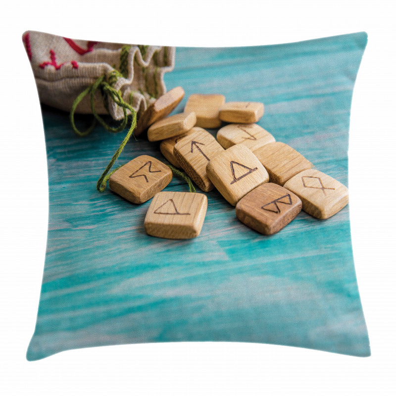 the Image of Wooden Pieces Pillow Cover