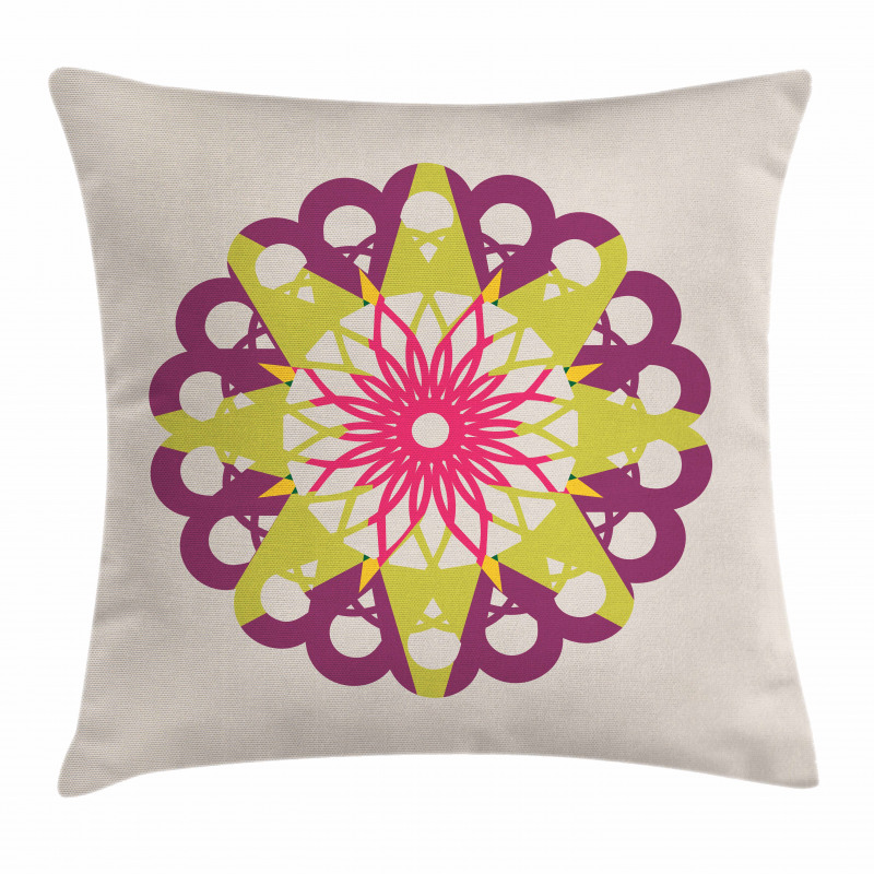 Triangles Half Circles Pillow Cover