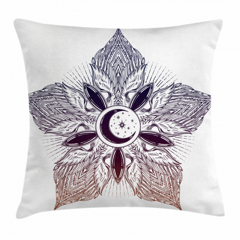 Eastern Feathers Petal Pillow Cover