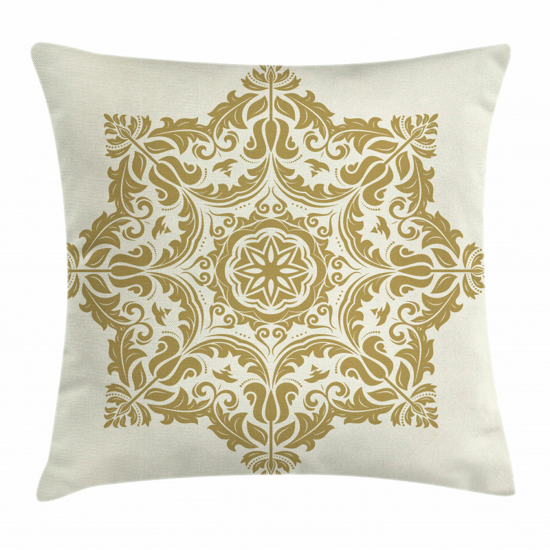 Classical Flower Motif Pillow Cover