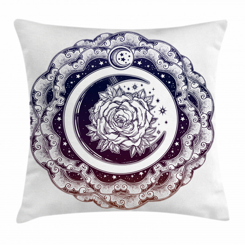 Eastern Crescent Moon Pillow Cover