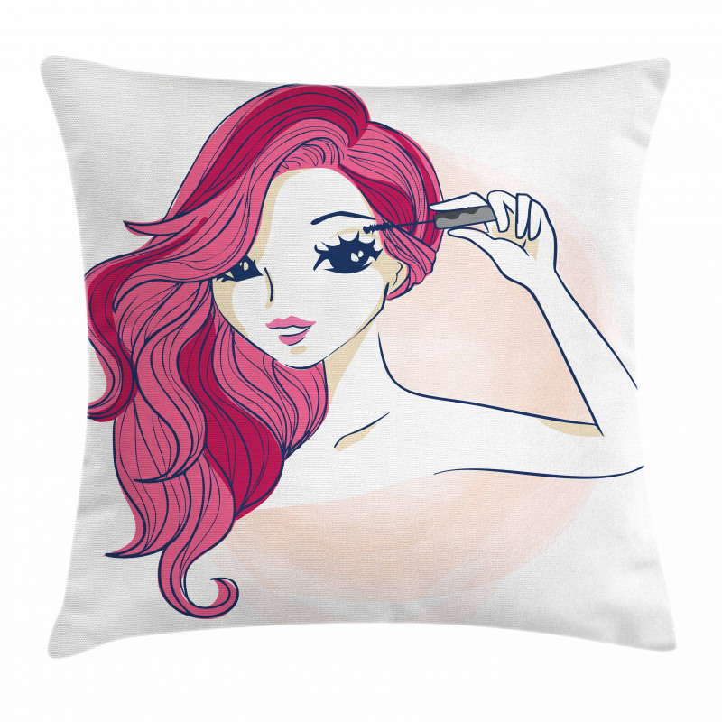 Application of Mascara Pillow Cover