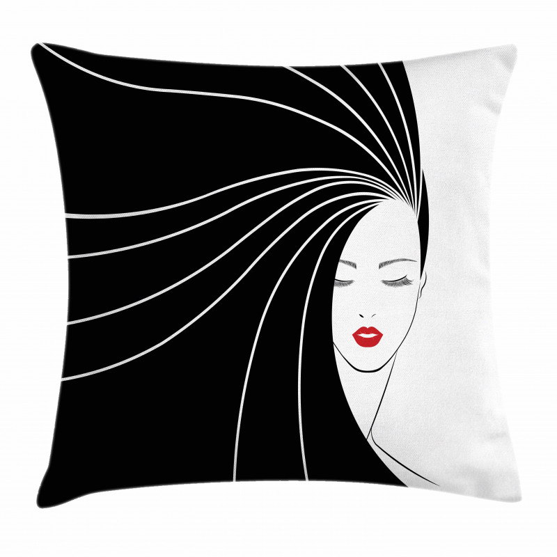 Extra Long Straight Hair Pillow Cover