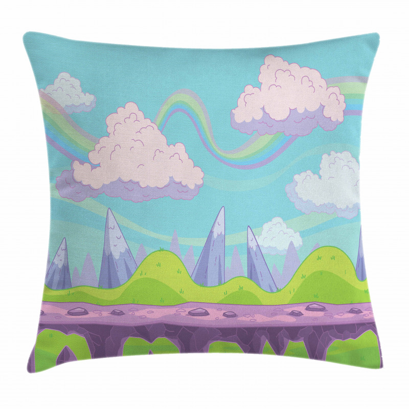 Abstract Fairy Tale Scene Pillow Cover