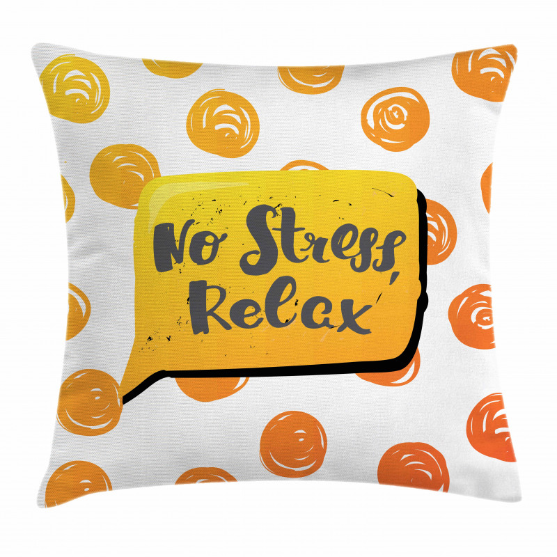 No Stress Relax in Bubble Pillow Cover