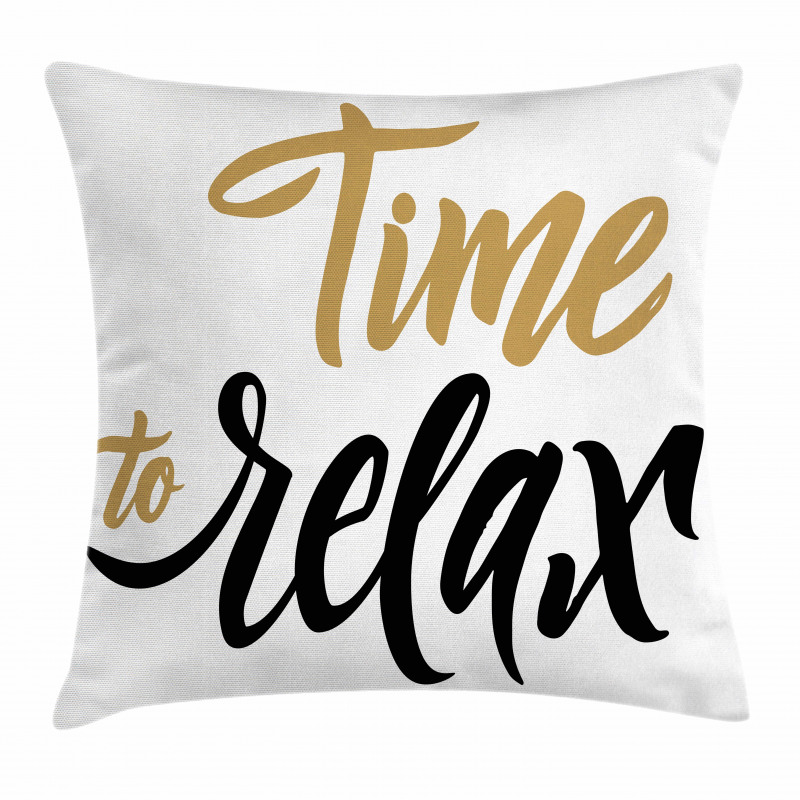 Coffee Time Conceptual Text Pillow Cover