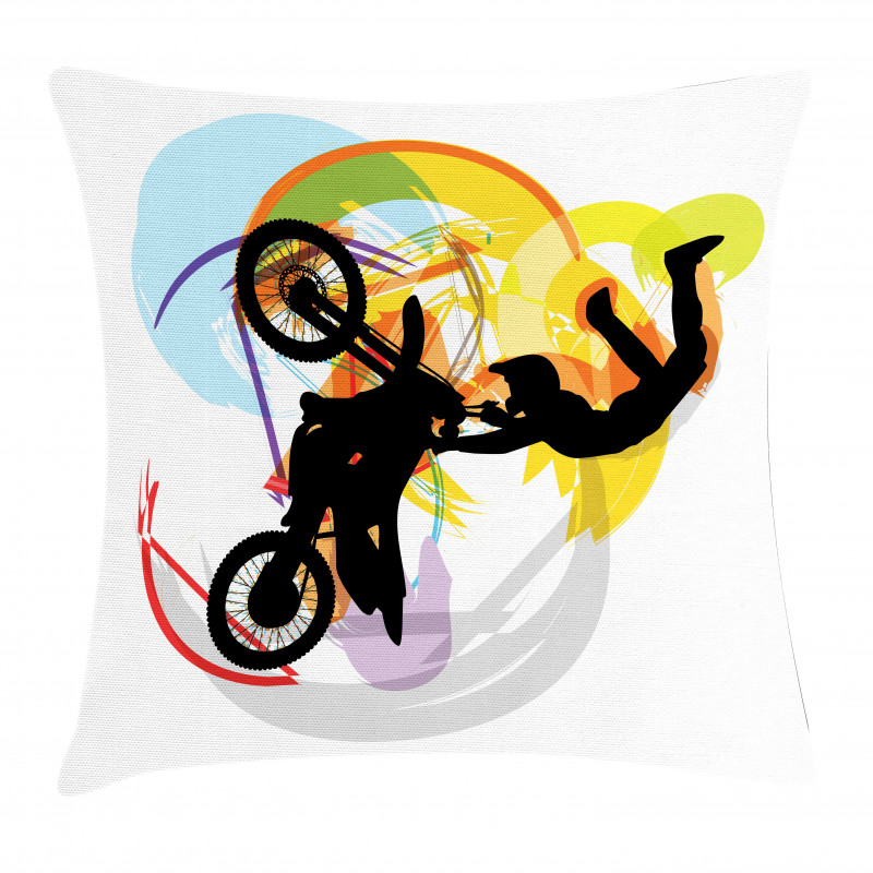 Motocross Rider Pillow Cover