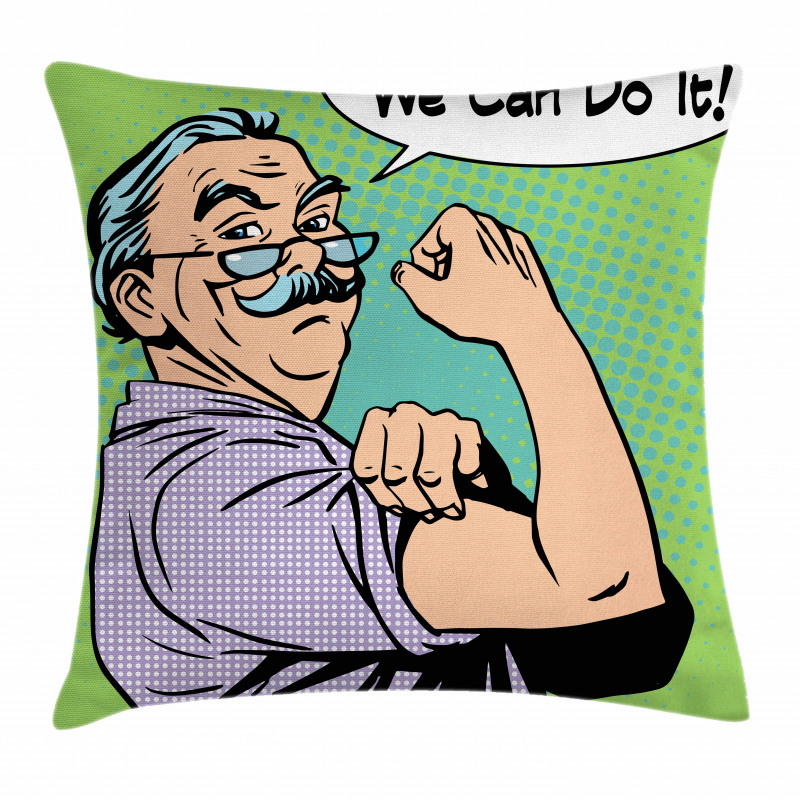 We Can Do It Calligraphy Pillow Cover